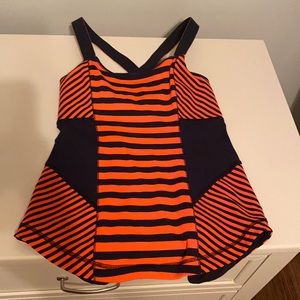 Lululemon top navy and orange